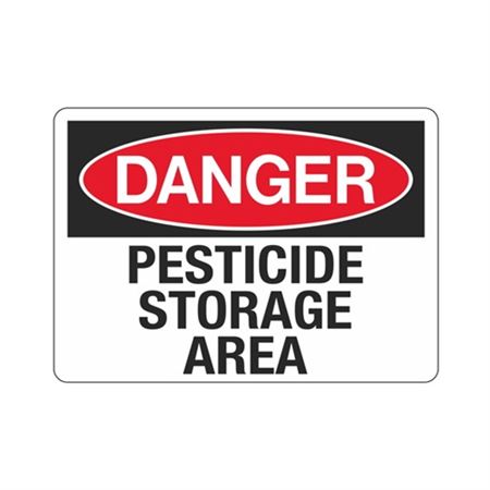 Danger Pesticide Storage Area Sign